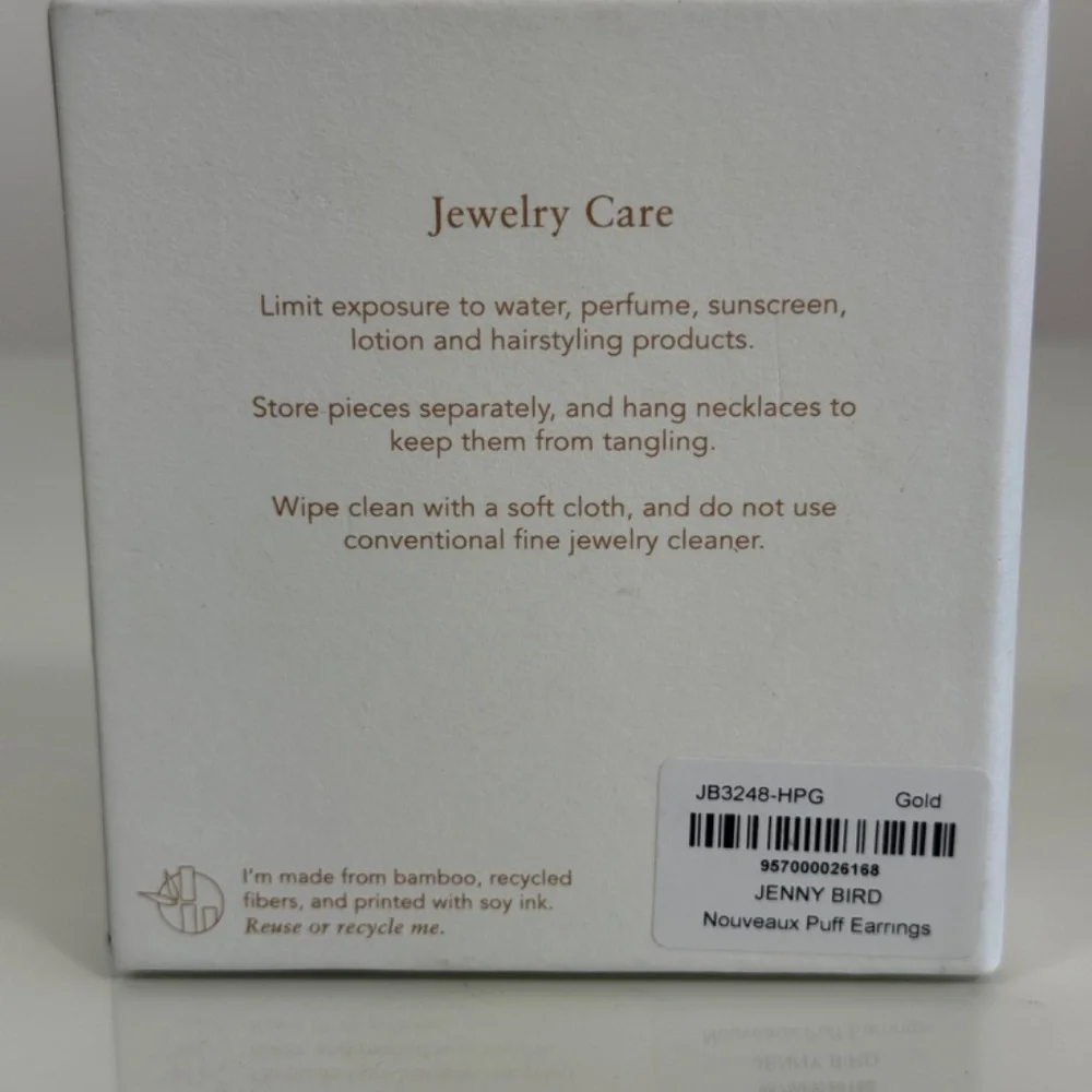 Jenny Bird Nouveaux Puff Earrings - Gold - Picture 9 of 9